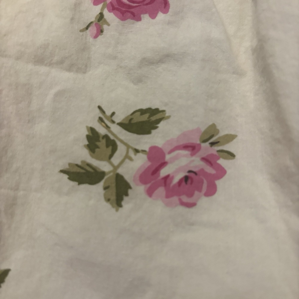 Fantasie Kids Girls 2T A-line Dress Sleeveless Cream Pink Floral Print Ruffles - Picture 2 of 6